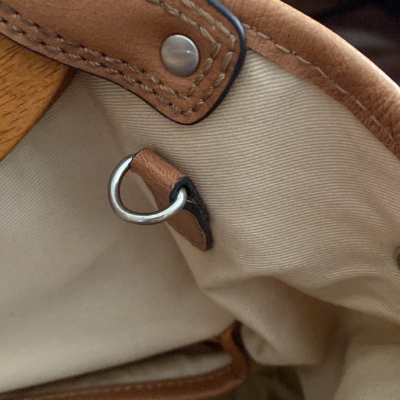 Fossil Handbag with Wooden Top Handle Straw/Plaid pattern - Picture 11 of 17